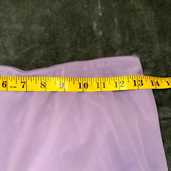 Alex Evenings Maxi Dress Women Medium Lavender Chiffon Strapless Cocktail Formal - Picture 6 of 7